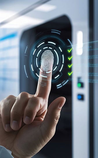 Modern fingerprint access control system for secure entry.